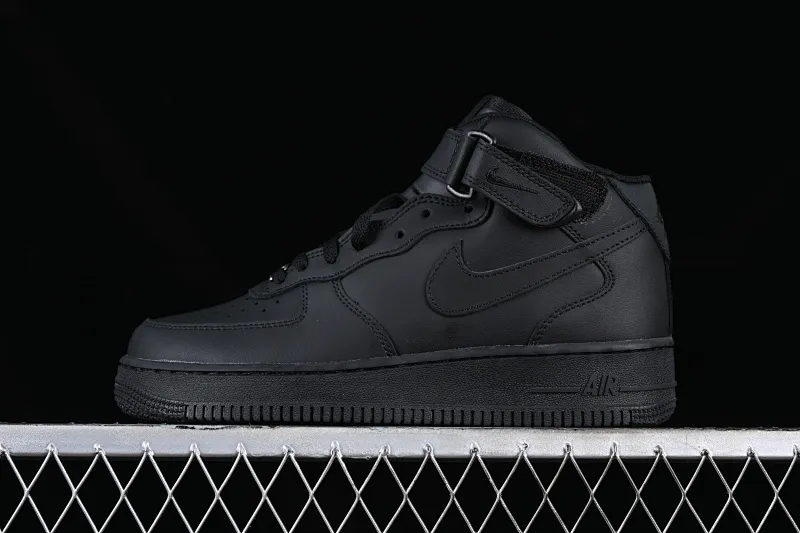 All categories Nk Air Force 1 Air Force series Nk Air Force 1 Mid Air Force mid-top Nk Air Force 1'07 Mid Air Force all-black mid-top casual sneakers 315123-001